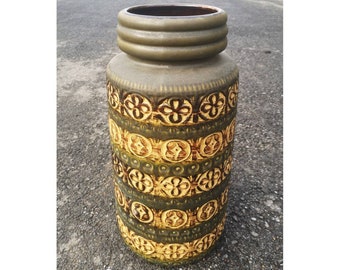 Large Mint Condition Vintage Fat Lava Vase / West German Large Mint Condition Vintage Fat Lava Vase / West German