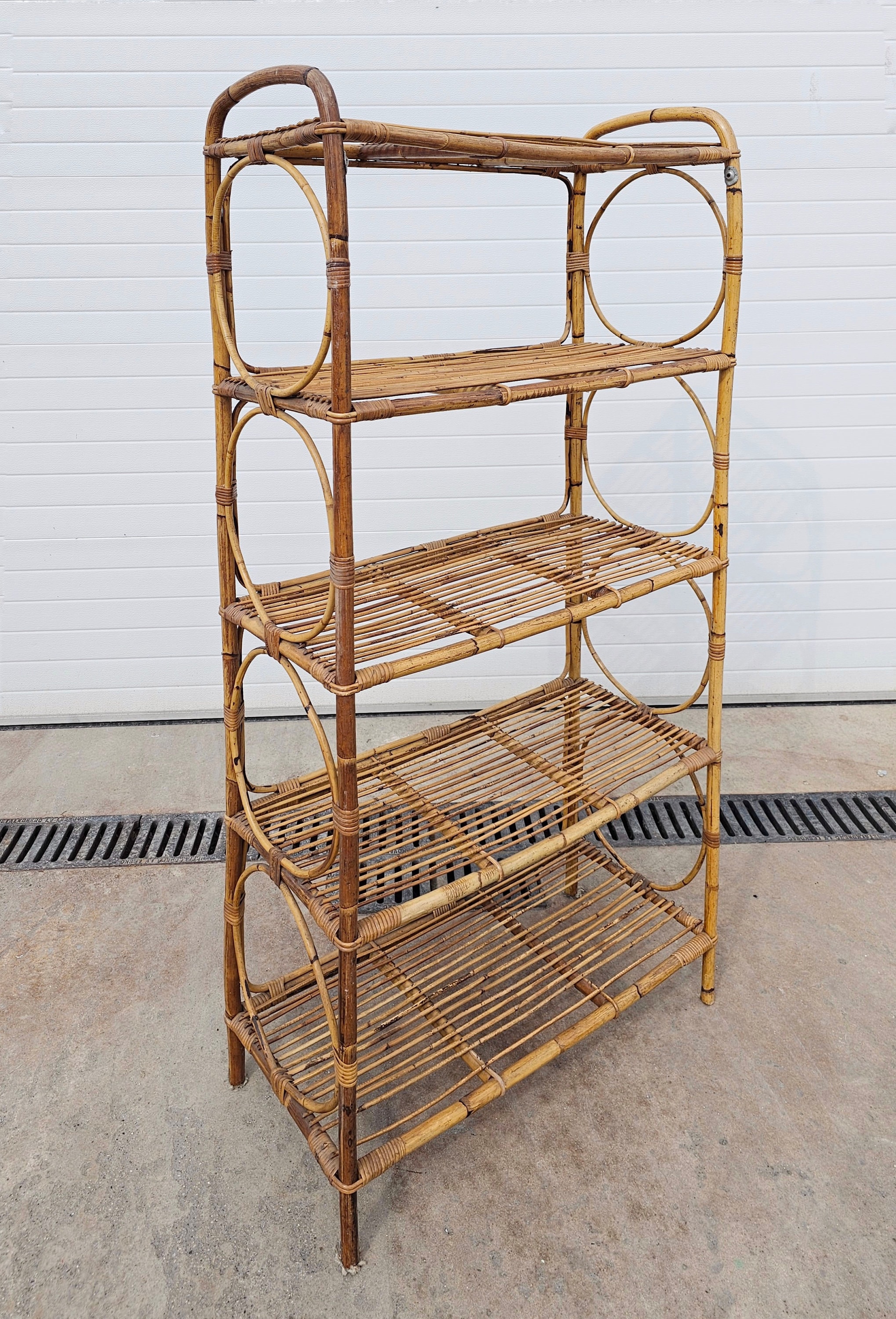 Vintage bamboo etagere discount