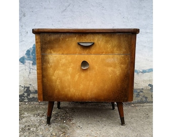 Mid Century Modern Nightsand // Vintage Nightstand, Made in West Germany, 1960s