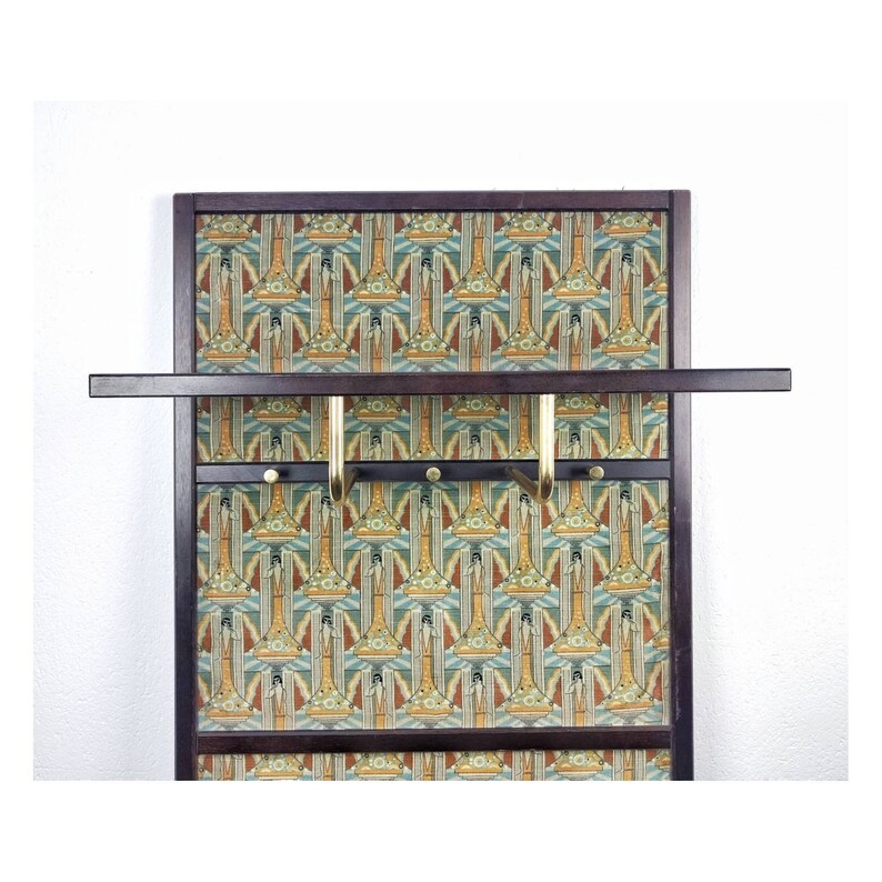 Antique Wall Mounted Coat Rack // Art Deco Coat Rack in Wood Etsy