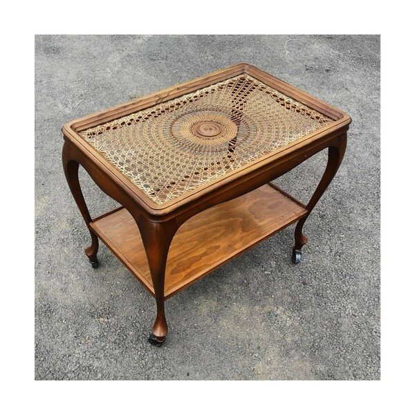 Cane End Table Etsy