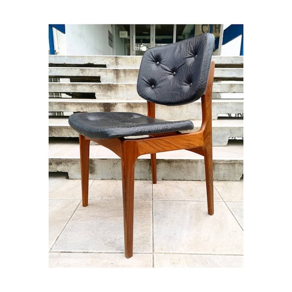 Set of 4 Danish Teak Dining Chairs Mid Century Modern Dining