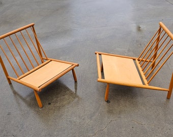 Pair of Mid Century Modern 'Domus' Lounge Chairs designed by Alf Svensson for Dux of Sweden // Made in Sweden in 1960s