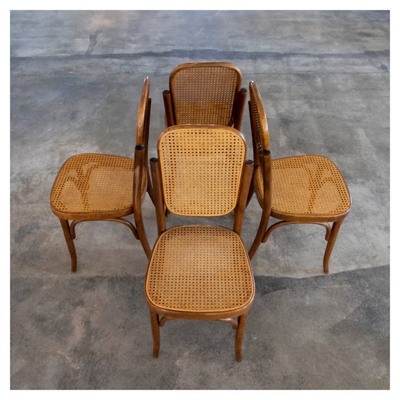 Bentwood cane dining chairs deals