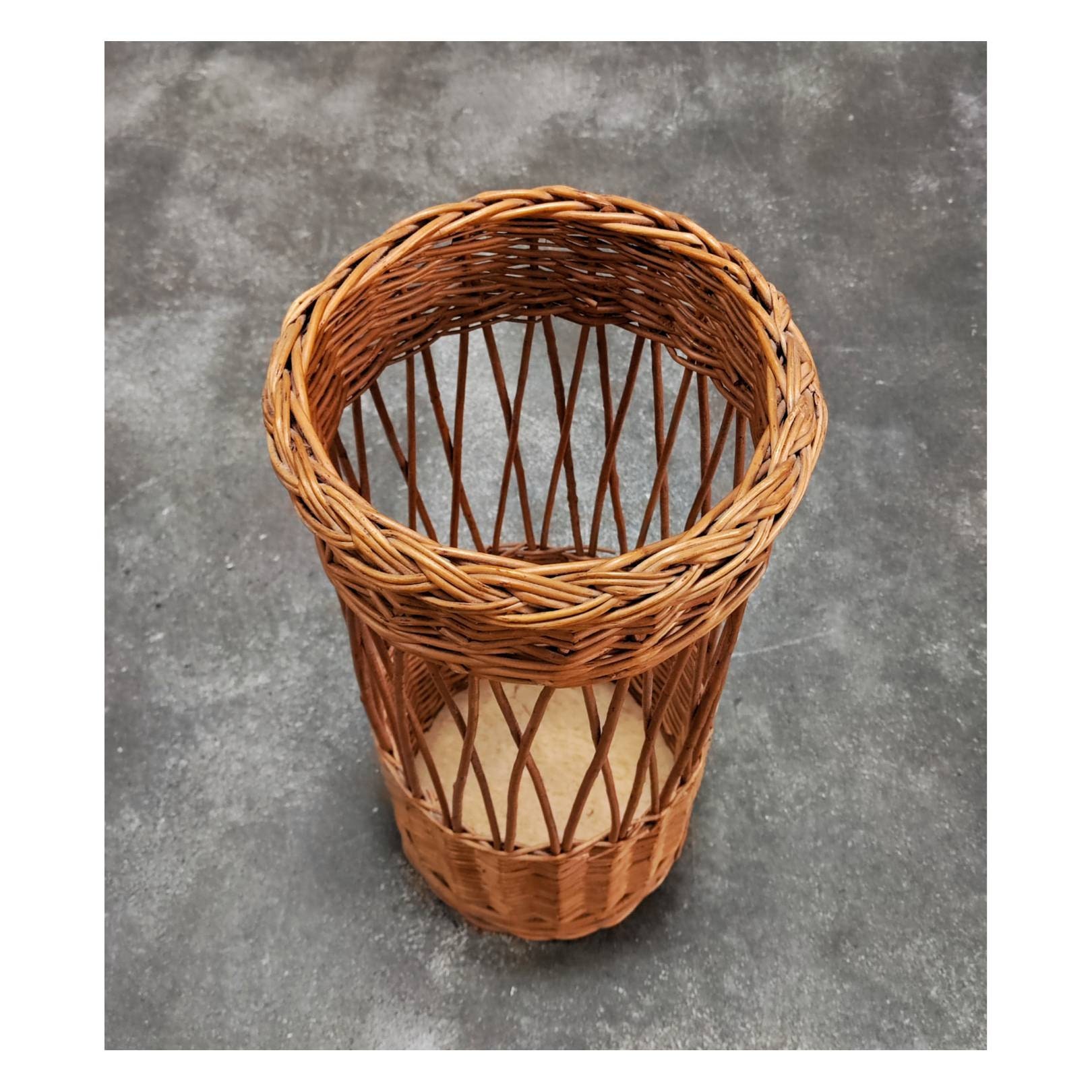 French Wicker Umbrella Stand // Mid Century Modern Rattan Etsy