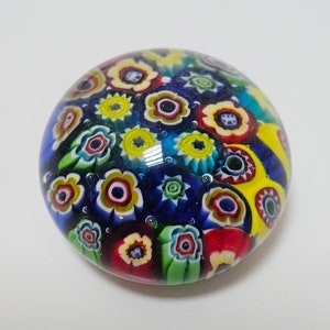 Set of 5 Millefiori Paper Weights // Murano Glass Paperweight // Murano Millefiori // Made in Italy in 1970s image 6