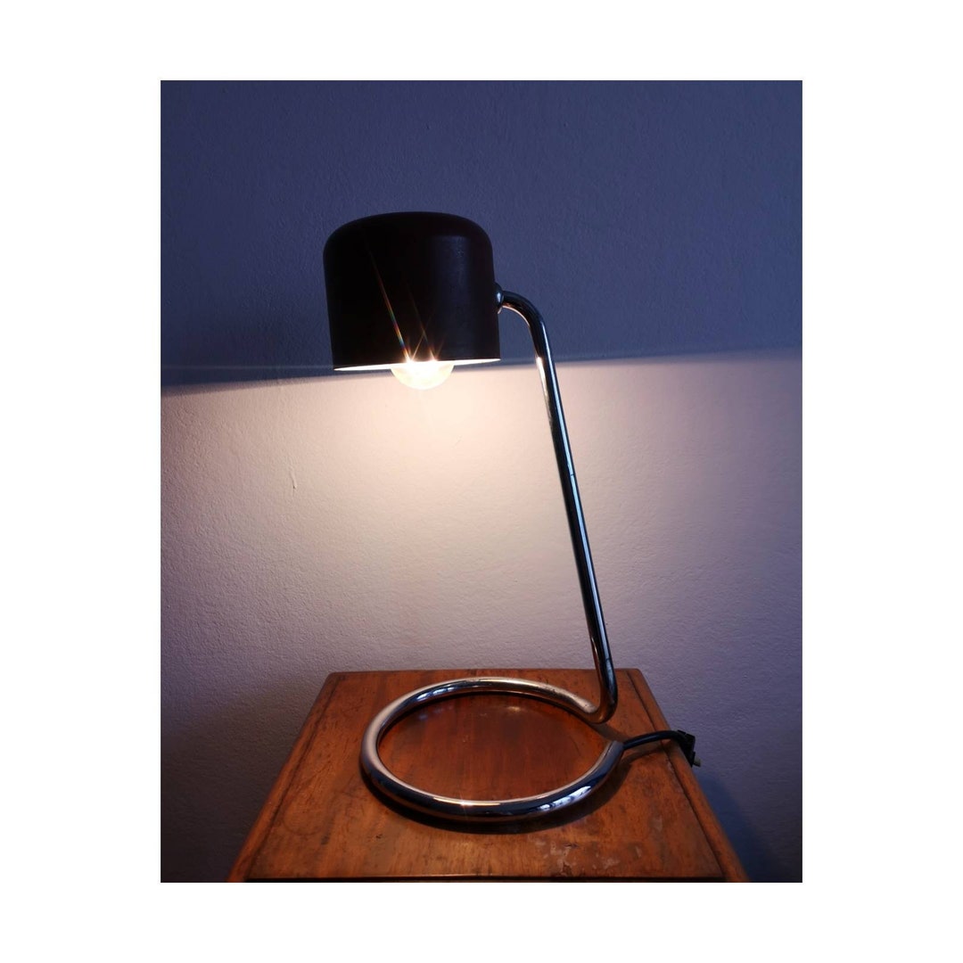 1970s Beautiful Bauhaus Style Desk Lamp // Vintage Tablr Lamp With