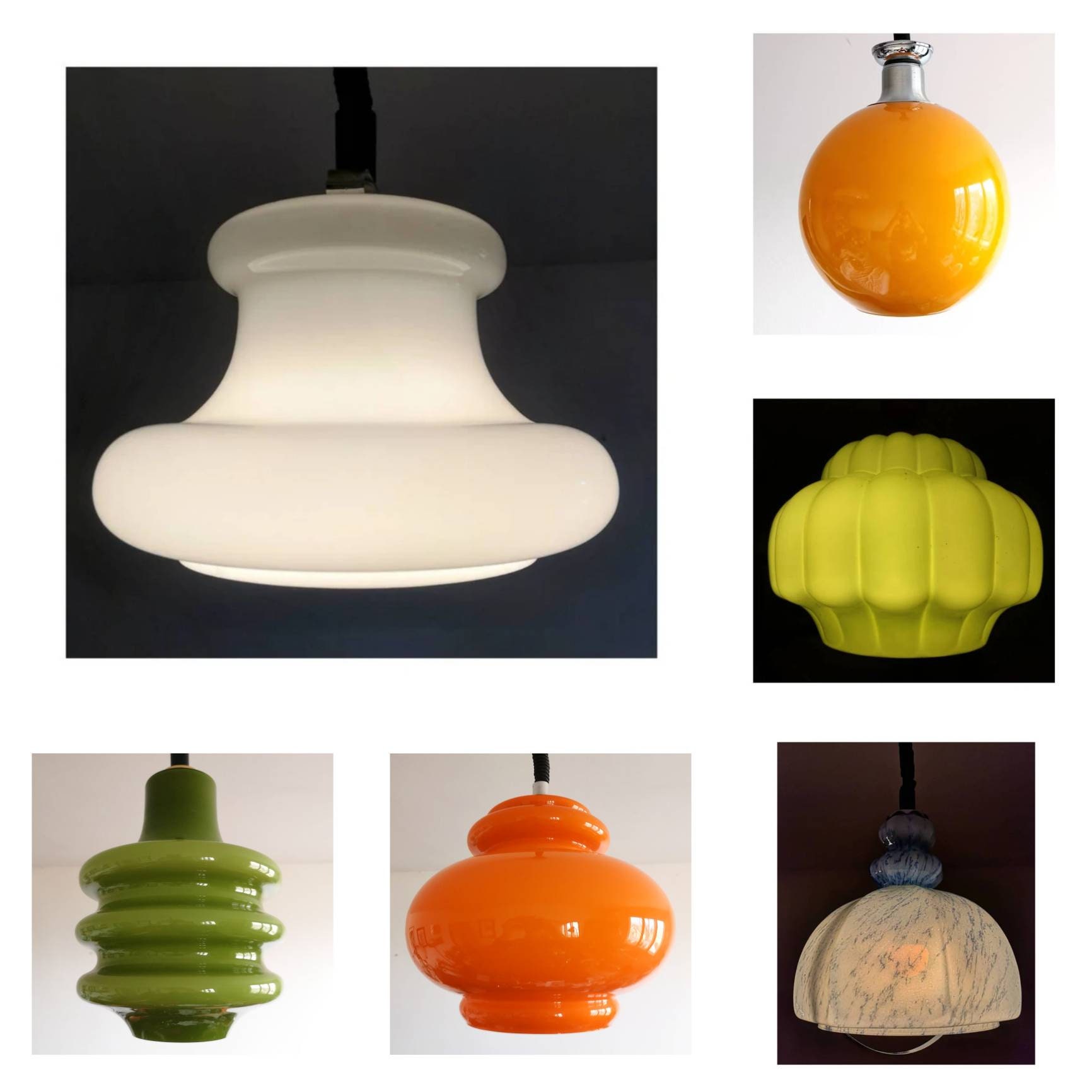 Opaline glass pendant light deals