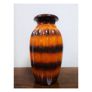 Mid Century Modern Vase by Scheurich model 226-40 // XL Fat Lava vase // Made in West Germany in 1960s