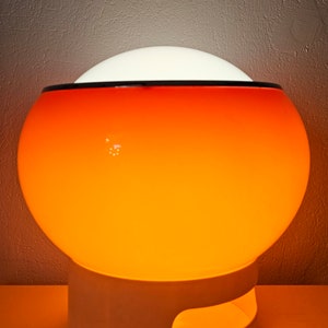 Very Rare Orange Clan Lamp by 6G Studios for Harvey Guzzini / Guzzini Lamp for Meblo / Guzzini Clan Lamp / Made in Yugoslavia in 1970s