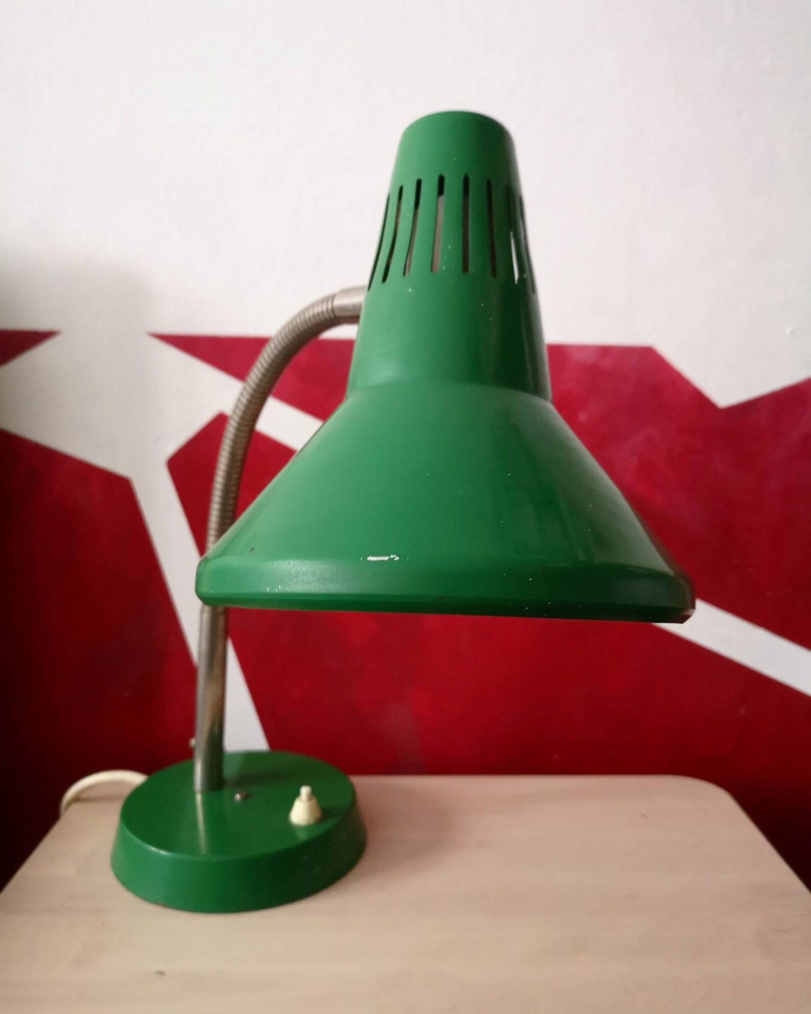 RARE 1960s Large Green Desk Lamp With Gooseneck // Vintage Etsy