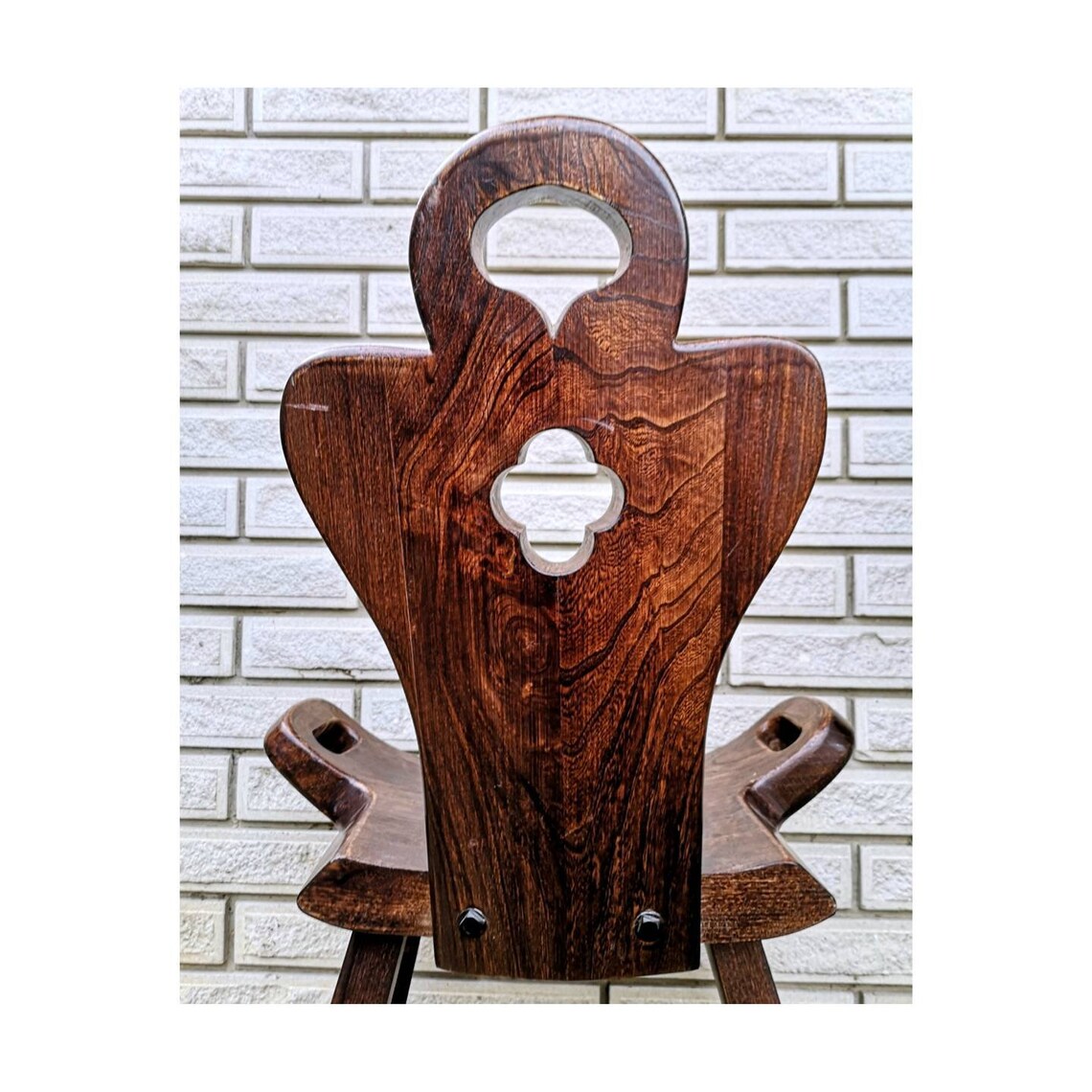 1900s Antique Spanish Birthing Chair With 4 Legs // Solid Wood Etsy