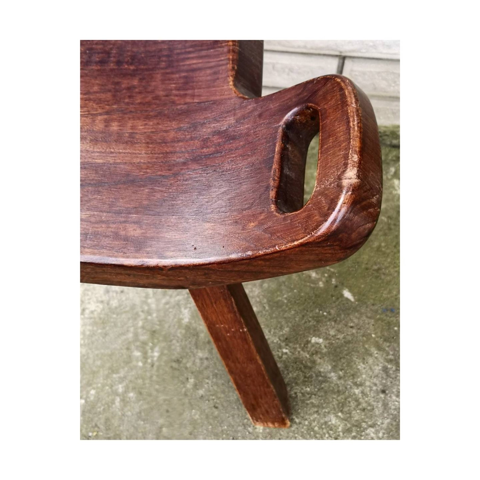 1900s Antique Spanish Birthing Chair With 4 Legs // Solid Wood Etsy