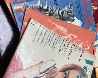 Vintage sewing books