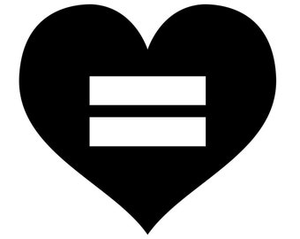 Equality Heart - SVG - Equality - Equality Heart SVG - LGBTQ - Love - Cut File - Cricut - eps - jpg - ai