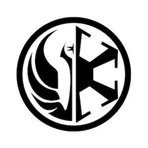 Star Wars die alte Republik - Republik/Sith Split Logo - Star Wars - Swtor SVG - Star Wars SVG - Cricut - geschnitten Datei -Swtor - Cricut SVG