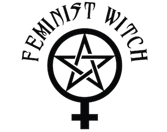 Feminist Witch - SVG - Cut File - Feminist - Witch - Cricut - Girl Power - Feminist SVG - Pentacle - Pentagram - Witchcraft