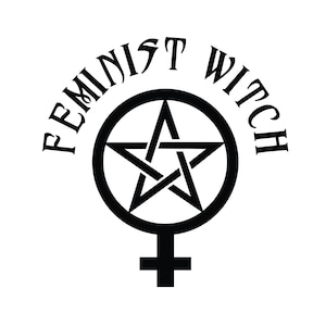 Feministische Hexe - SVG - geschnitten E-Feile - feministische - Hexe - Cricut - Girl Power - feministische SVG - Pentagramm - Hexerei