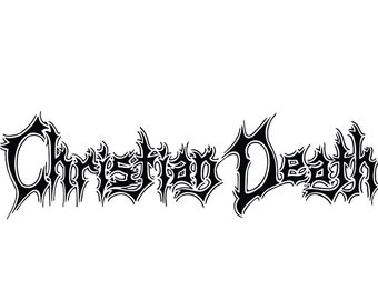 Christian Death - Christian Death SVG - Death Rock - Gothic Rock - Goth - Cricut - Goth SVG - Cut File - Rozz Williams - png - jpg