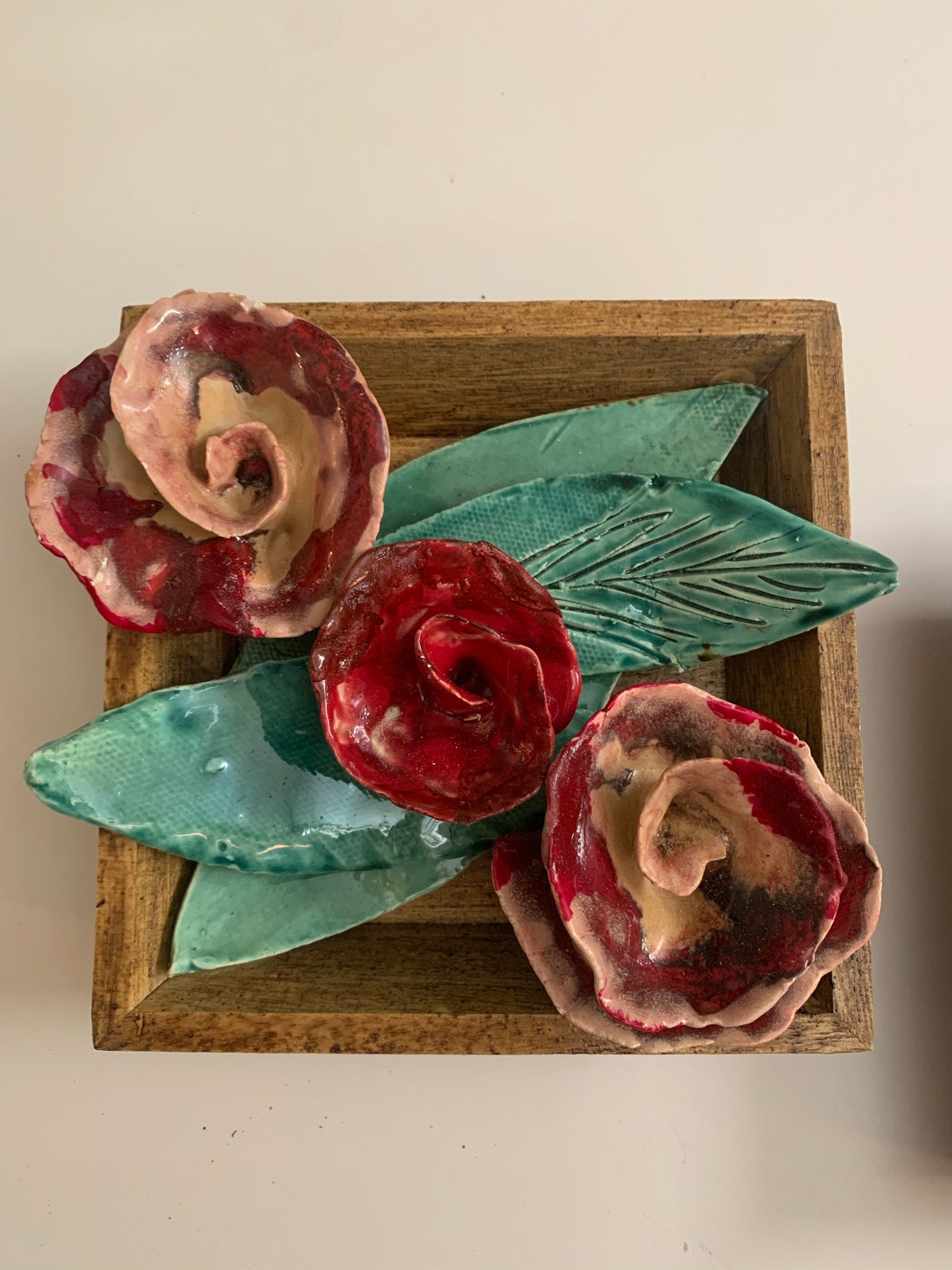 Ceramic garden Wall decor Etsy