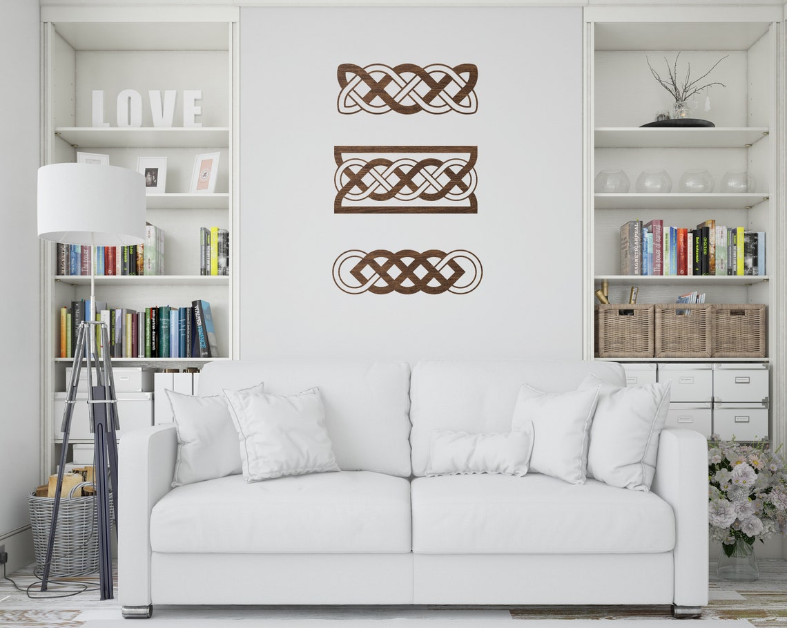 Celtic Knot Wall Art Set of 3 Celtic and Irish Wall Decor - Etsy