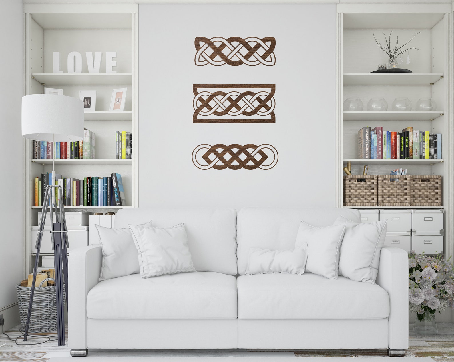 Celtic Knot Wall Art Set of 3 Celtic and Irish Wall Decor Etsy