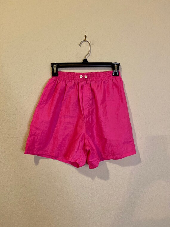 80s Dove Hot Pink Workout Shorts Etsy