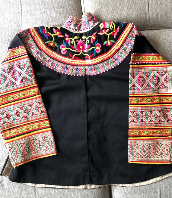 Vintage Hmong Chinese Shirt Jacket - image 8