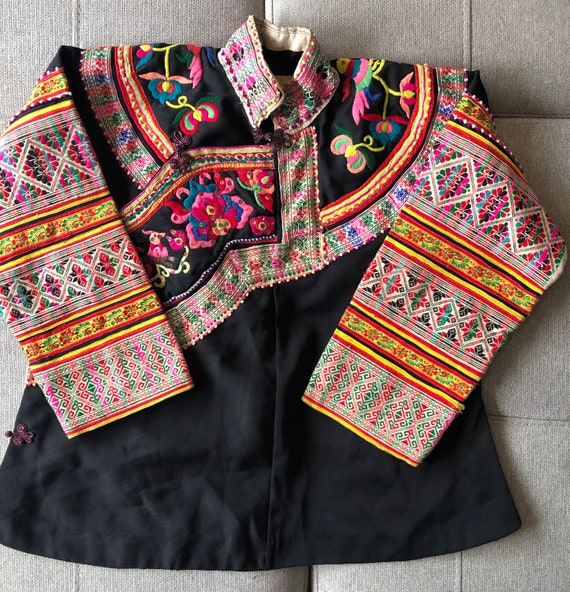 Vintage Hmong Chinese Shirt Jacket - image 1