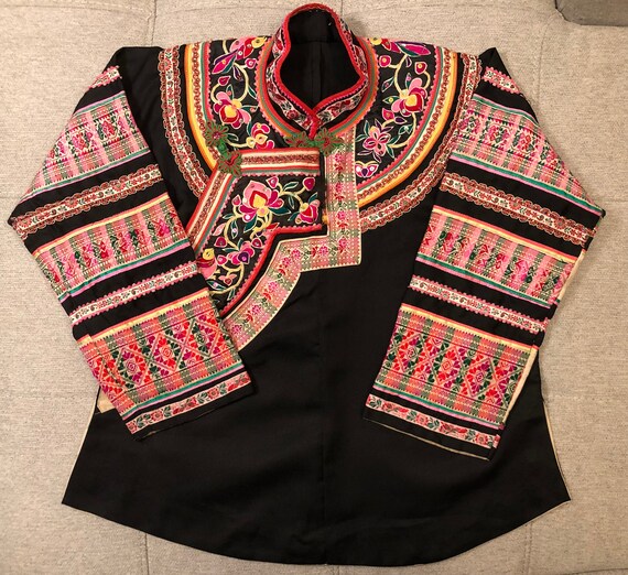 Vintage Hmong Chinese Shirt Jacket
