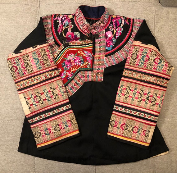 Vintage Hmong Chinese Shirt Jacket