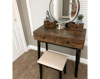 Makeup Vanity Table Etsy