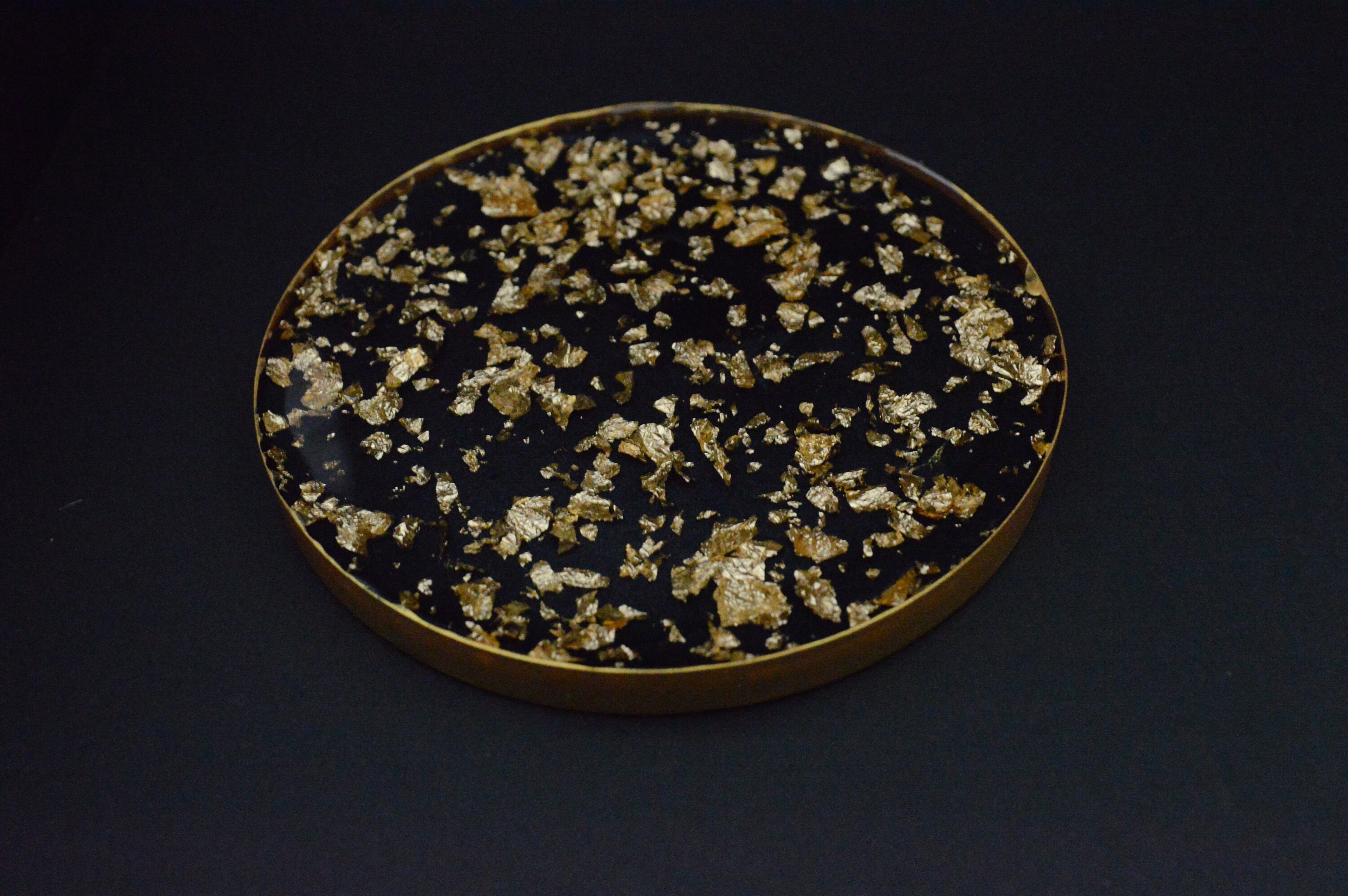 Handmade Black and Gold resin coasters. These also come in Etsy
