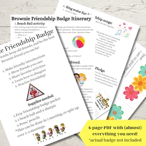 Brownie Girl Scout Friendship Badge