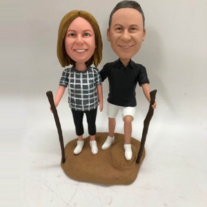 Custom Couple Bobbleheads, 50th Anniversary Gifts For Parents, Personalized Happy Couple Bobblehead, Custom Couple Christmas Bobbleheads