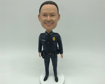 Custom Bobblehead Police, Policeman  Custom Bobblehead, Bobblehead , Male Police Officer, Police Gifts