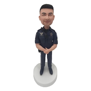Custom Bobblehead Police Officer,Bobblehead,Police,Police Bobblehead,Tattoo Artist,chp Officer Gift,Police Ornament,Police plaque