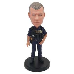 Custom Bobblehead Police Officer,Bobblehead,Police,Police Bobblehead,Tattoo Artist,chp Officer Gift,Police Ornament,Valentine&#39;s Day gift