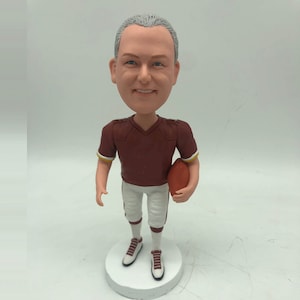 Custom Bobblehead Football Dude, Football Player Custom Bobblehead, Football Personalized Bobblehead