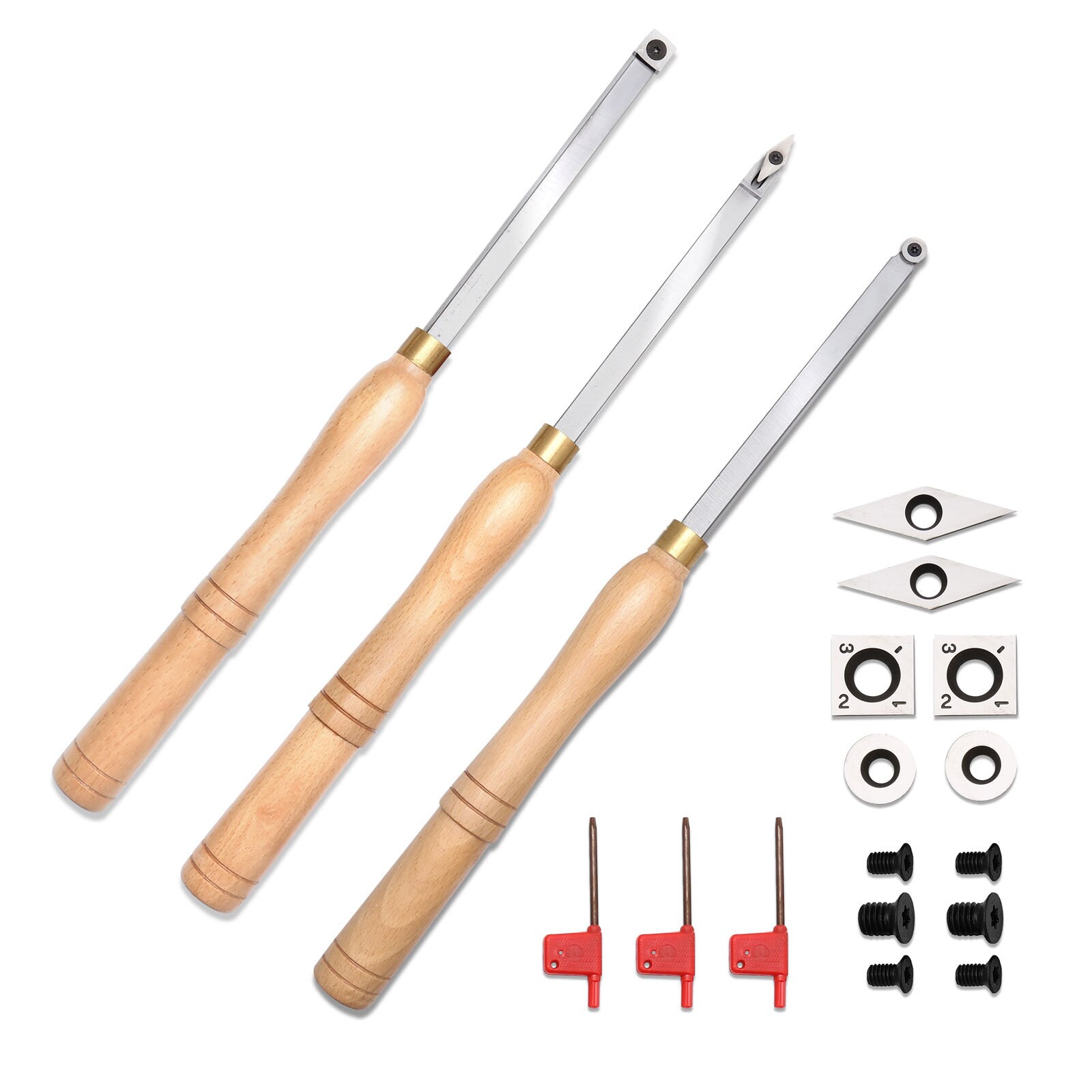 Woodturning Carbide Lathe Tools 17 Full Size Wood Turning Etsy