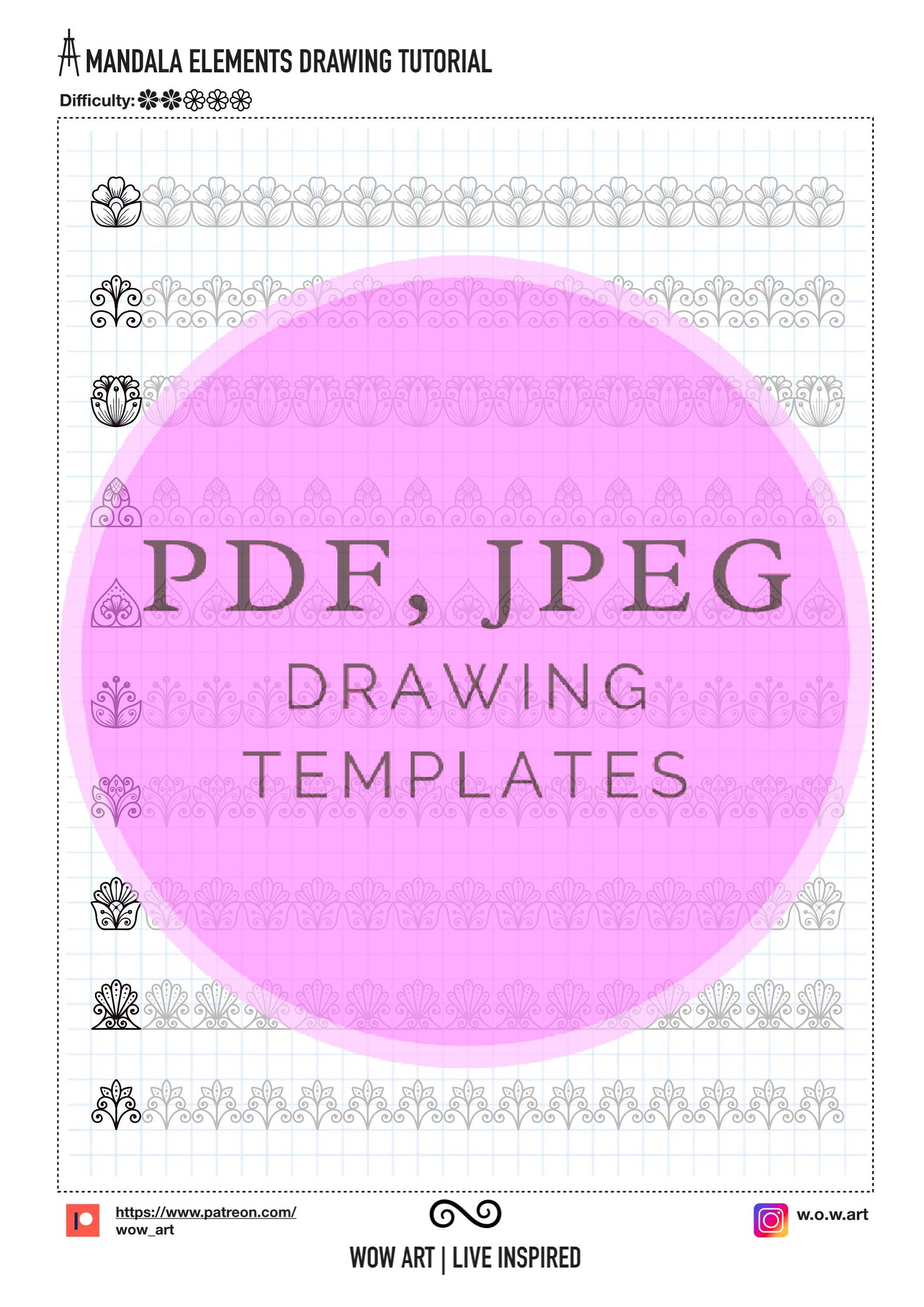 Simple Mandala Patterns.pdf 4.simple Patterns Training Sheets Part.2! Pdf, Jpeg. Mandala Art ...
