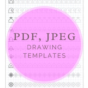 1. Hojas de entrenamiento de patrones más fáciles para principiantes Pdf,jpeg.Mandala art, papel digital, descargas instantáneas, hecho a mano, arteterapia, caligrafía imagen 5
