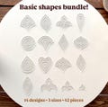 Basic Set of 14 Acrylic Mandala Stencils (42 Shapes) – Perfect for Dot Painting, Geometric Patterns, Mandala Art and Creative Projects product logo