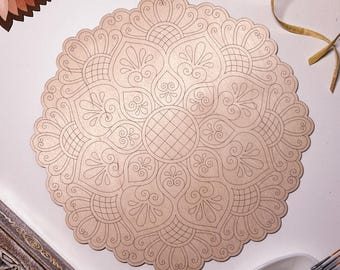 Drewniana mandala do kolorowania, terapia przez sztukę, majsterkowanie DIY, kolorowanie dla dorosłych, sztuka ścienna, malowanie, wystrój domu, łatwe rysowanie, tablice do kolorowania, sztuka mandali