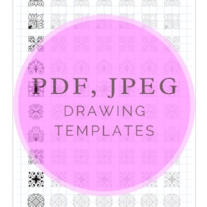 19.NOUVEAUTÉ 2 x 2 cellules Feuilles de formation sur les modèles Pdf, jpeg. Art mandala, bricolage, papier numérique, téléchargements instantanés, lettrage, art-thérapie, calligraphie image 7