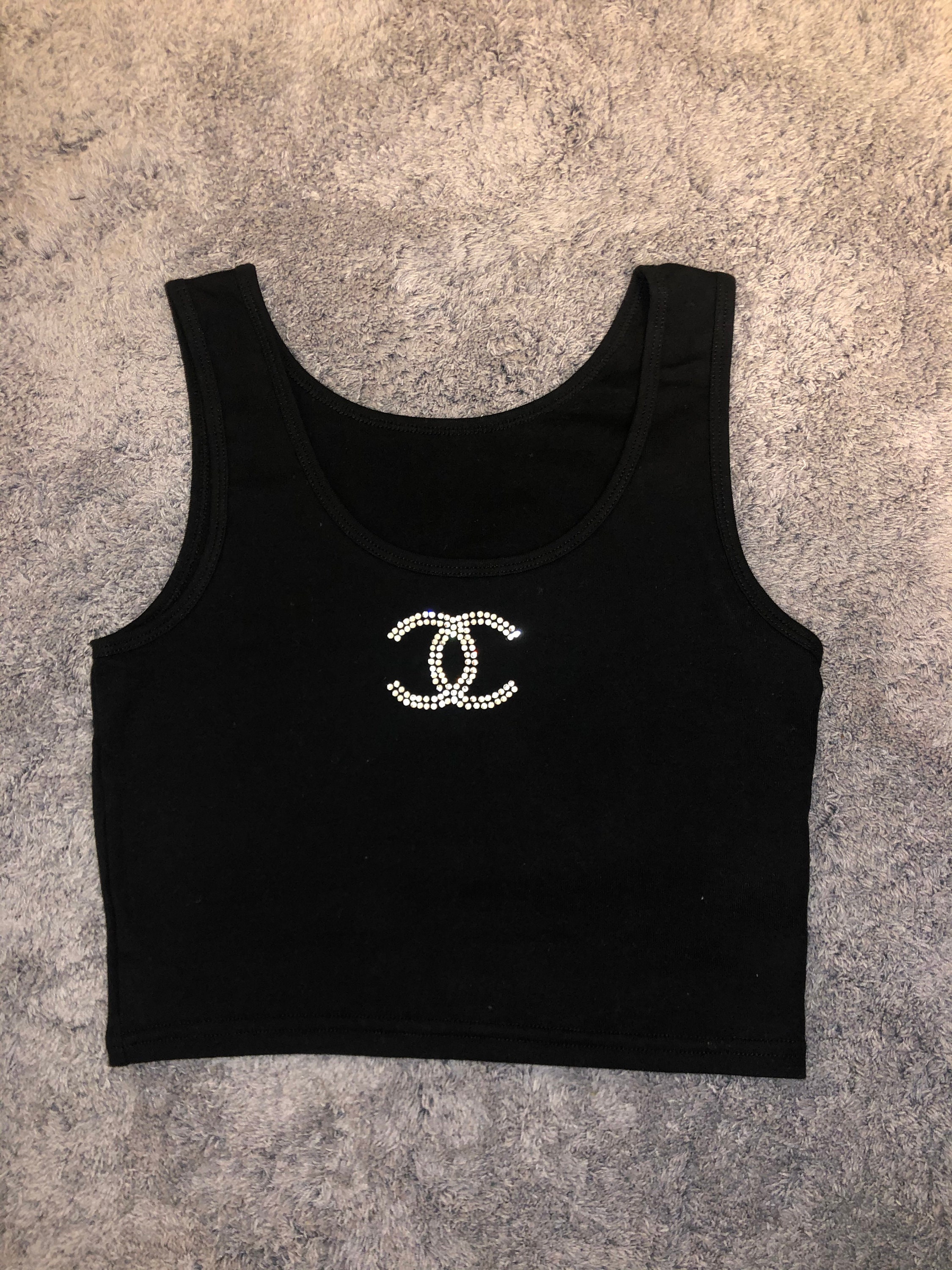 Chanel Rhinestone Print Luxury Shirt - Vintagenclassic Tee