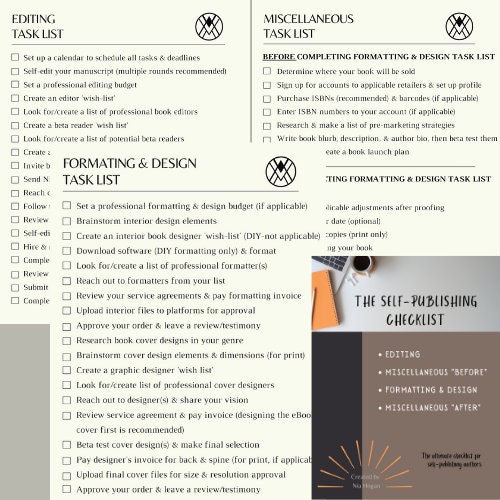 Self Publishing Checklist.pdf The Self-publishing Checklist - Etsy