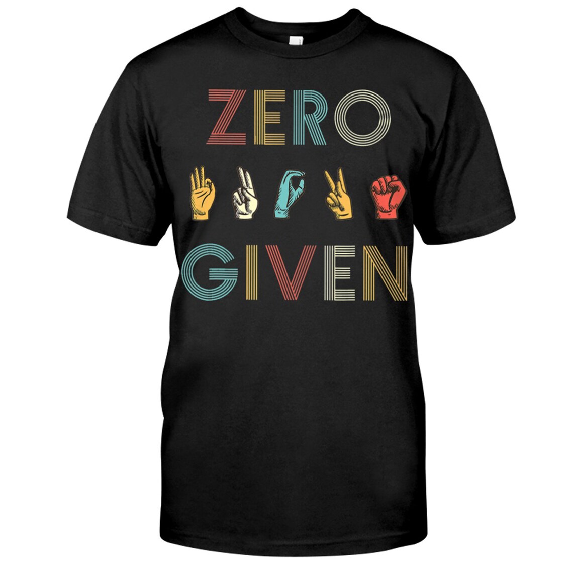 Zero F Given Sign Language Lovers | Etsy