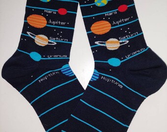 Mens Womens Pluto Retro Planetary Travel Poster Dress Socks Custom Casual Creative Crew Socks Gift Mens Womens Pluto Retro Planetary Travel Poster Dress Socks Custom Casual Creative Crew Socks Gift