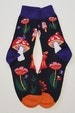 Mushroom / Toadstool socks. Lovely Gift. Colourful. Unisex. One size. 